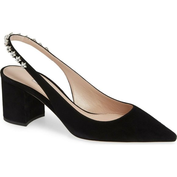MIU MIU Jewel Star Slingback Pump Shoes Size 39 - Picture 1 of 5